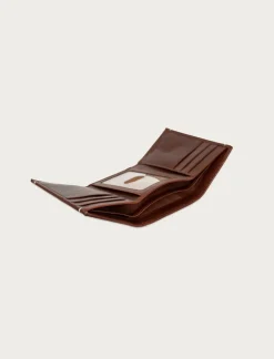 Lucky Brand smooth leather trifold wallet dark brown*MEN Bags & Wallets