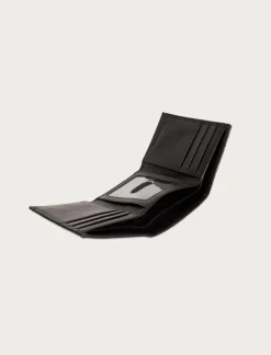 Lucky Brand smooth leather trifold wallet black*MEN Bags & Wallets