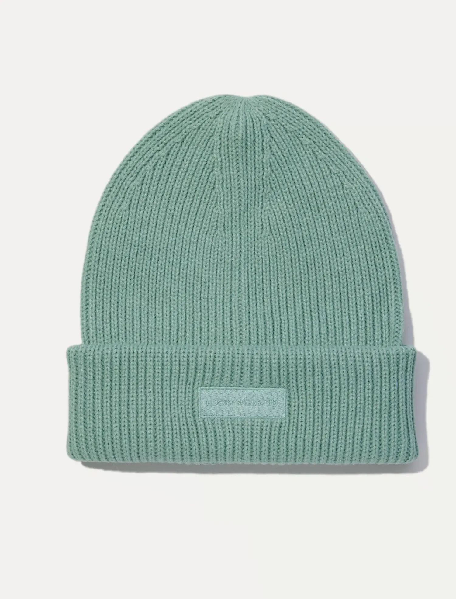 Lucky Brand solid knit beanie blue haze*MEN|WOMEN Hats