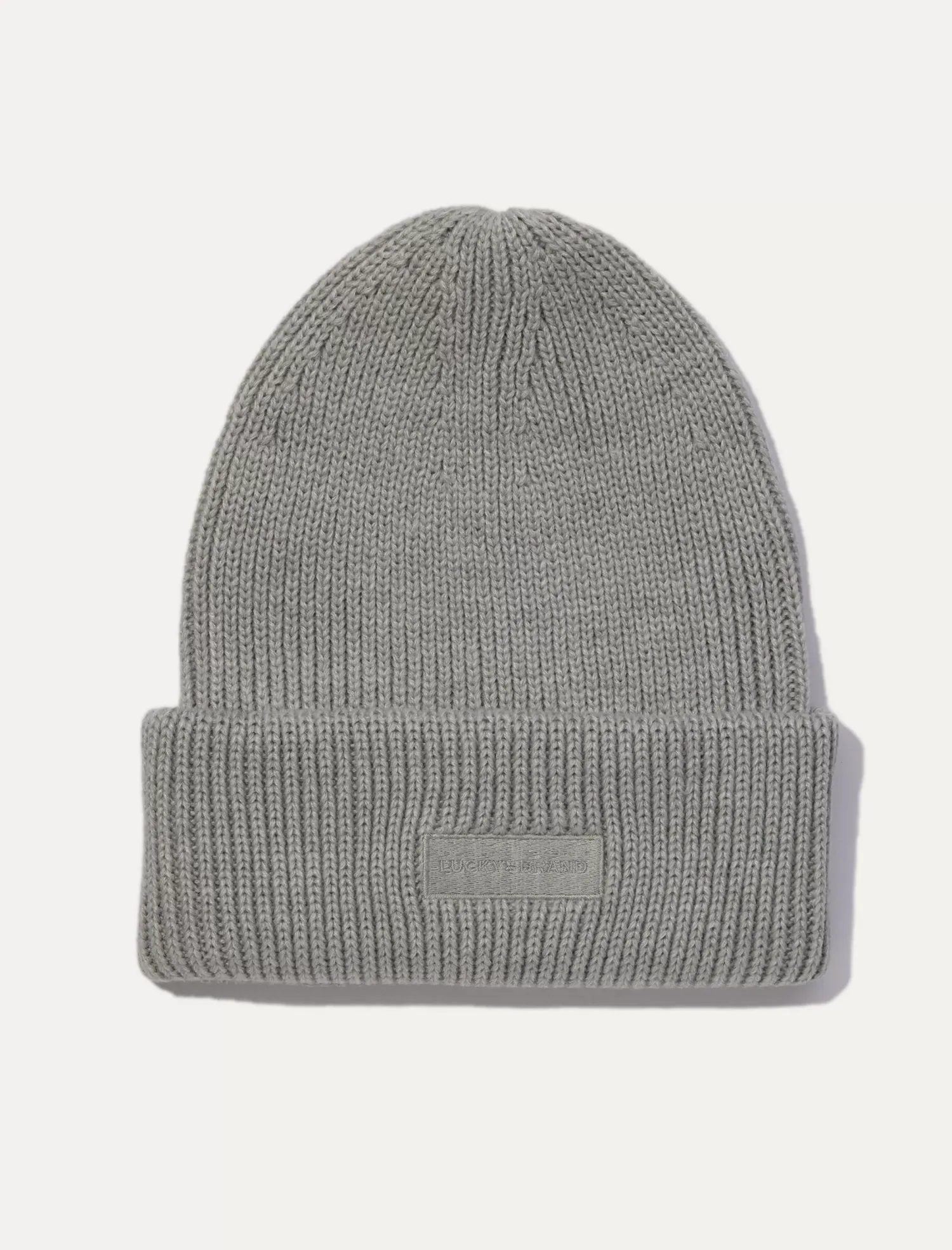 Lucky Brand solid knit beanie light heather gray*MEN|WOMEN Hats