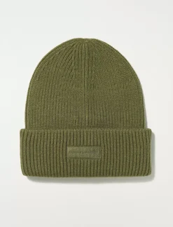 Lucky Brand solid knit beanie camo green cotton*MEN|WOMEN Hats