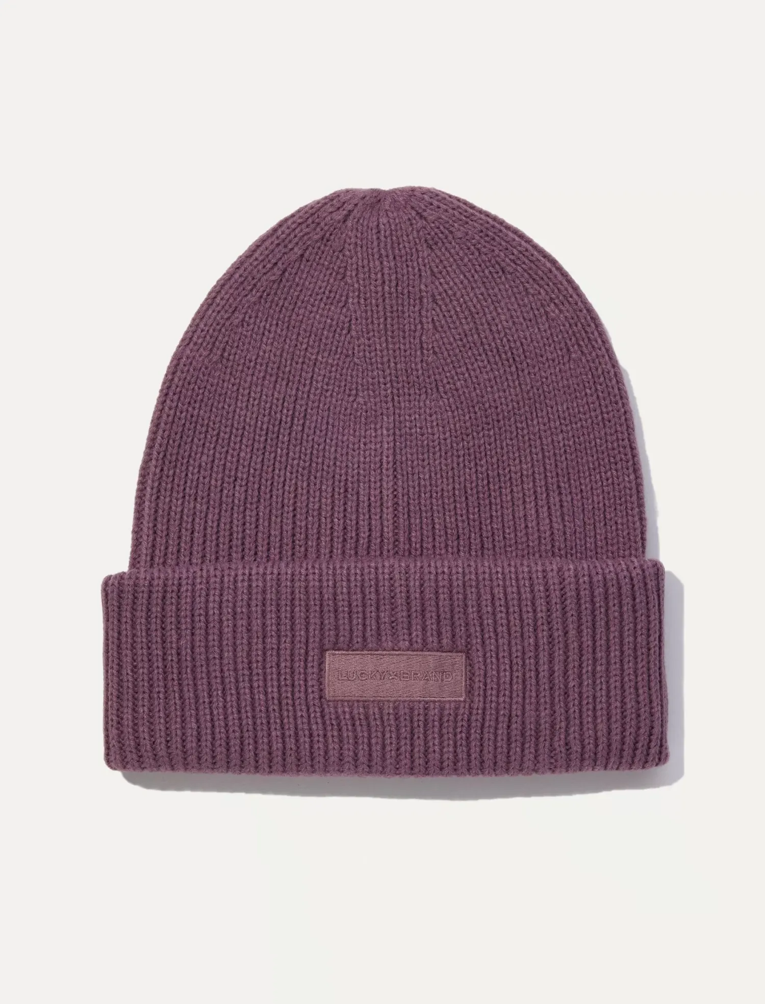 Lucky Brand solid knit beanie berry conserve*MEN|WOMEN Hats