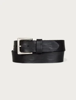 Lucky Brand southwest embossed leather belt black*MEN Belts