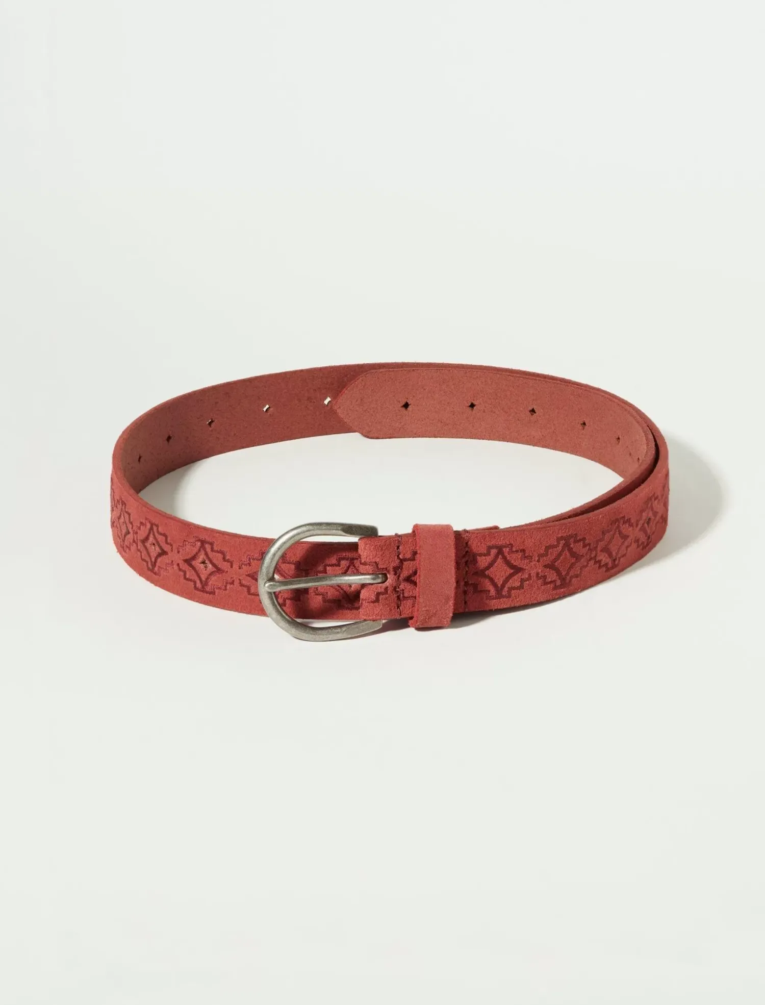 Lucky Brand southwestern embroidered belt maroon*WOMEN Belts