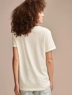 Lucky Brand stay wild moon child classic crew whisper white*WOMEN Graphic Tees