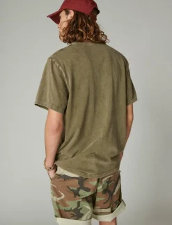 Lucky Brand steer skull tee beech*MEN Graphic Tees