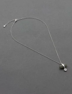 Lucky Brand sterling sil stone charm neck silver*WOMEN Jewelry