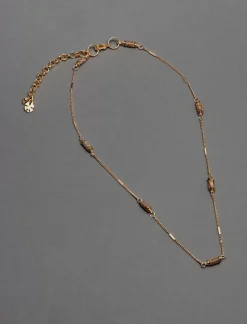 Lucky Brand stone collar necklace gold*WOMEN Jewelry