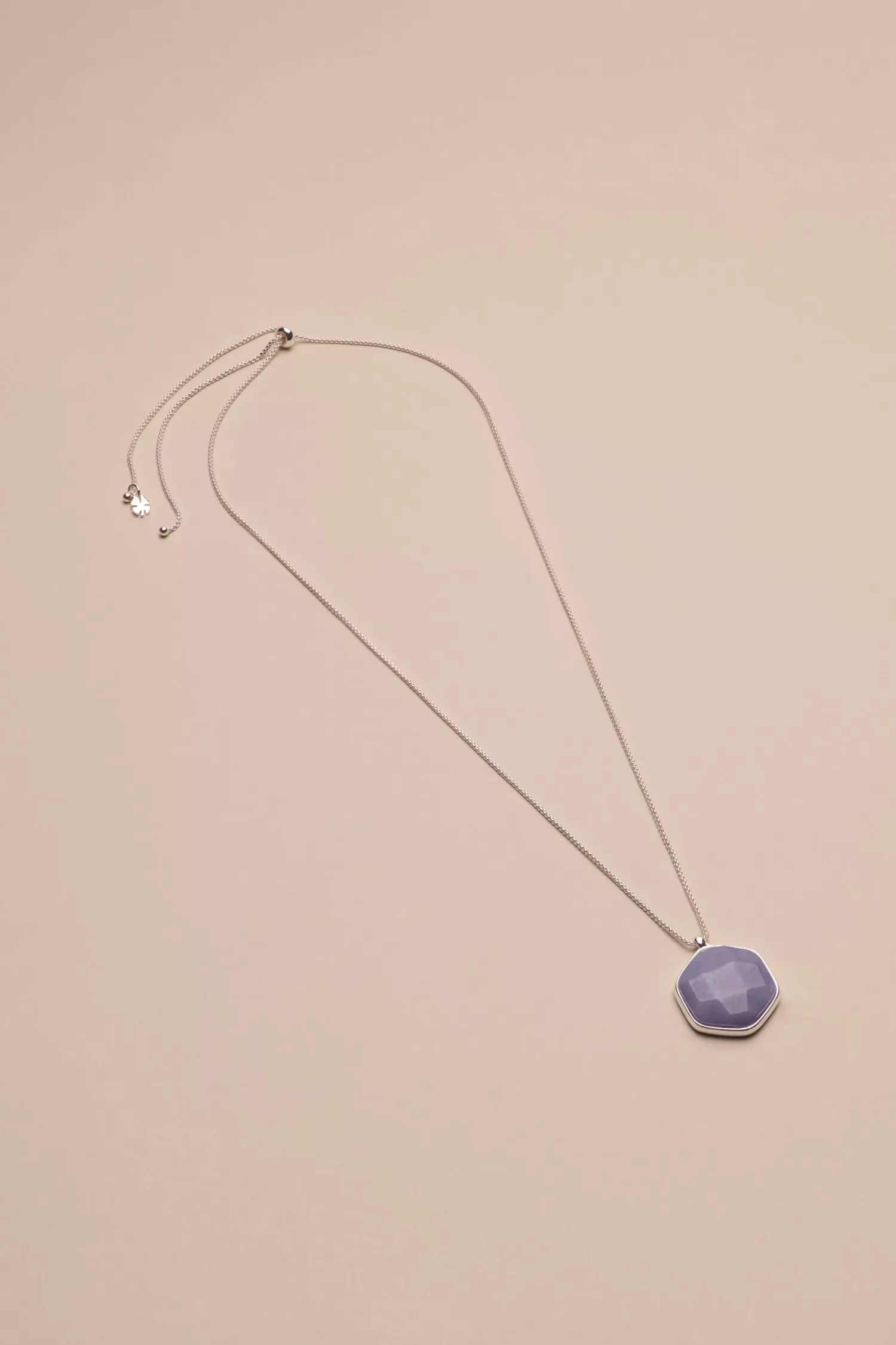 Lucky Brand stone pendant necklace silver*WOMEN Jewelry