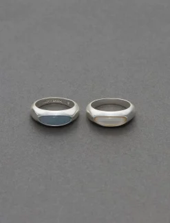 Lucky Brand stone ring set silver*WOMEN Jewelry