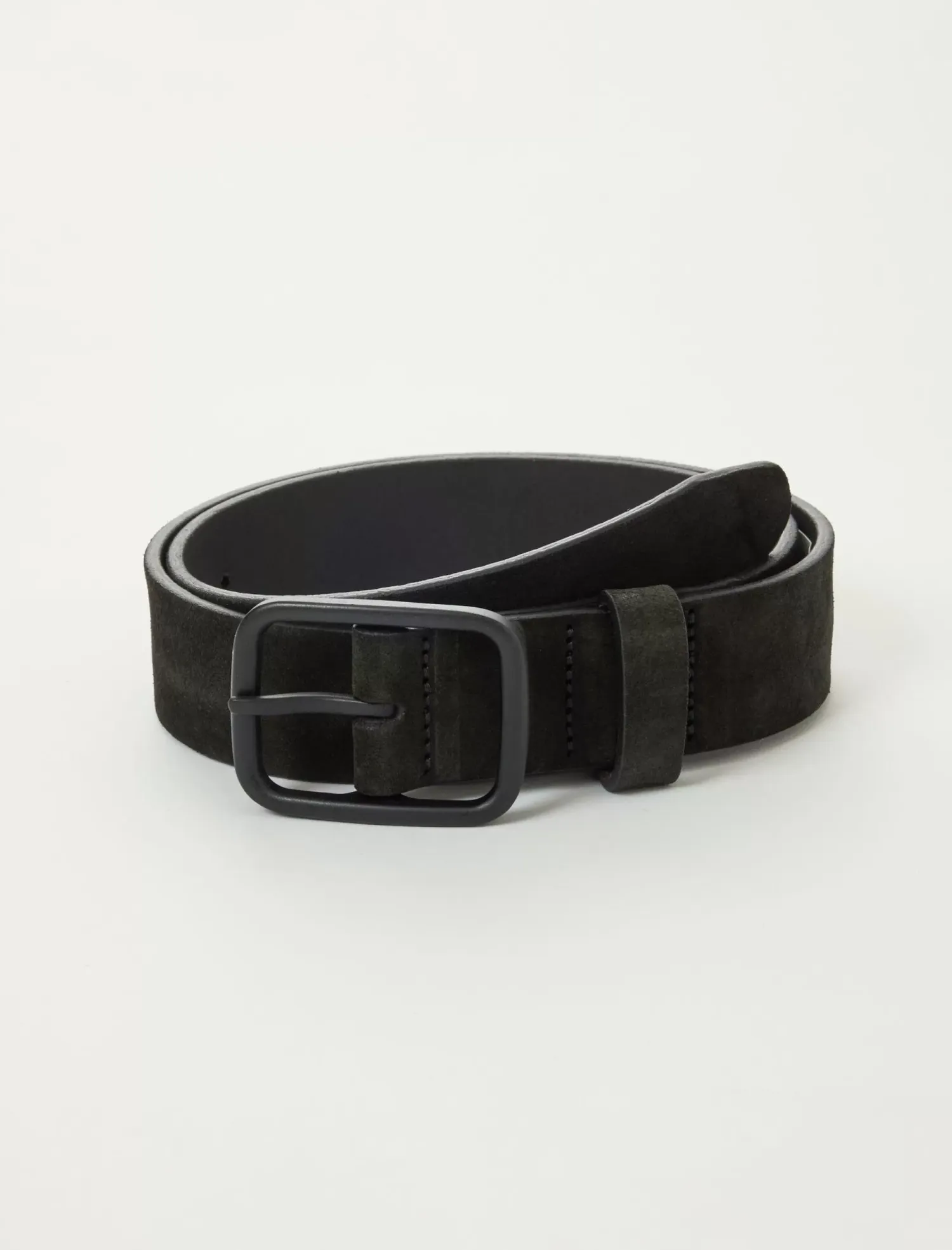 Lucky Brand suede ox buckle belt black*MEN Belts