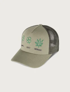 Lucky Brand super lucky trucker hat bright green*MEN Hats