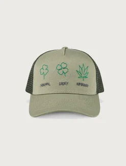 Lucky Brand super lucky trucker hat bright green*MEN Hats