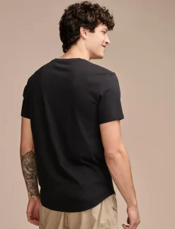 Lucky Brand supima short sleeve crew jet black*MEN Shirts & Tops