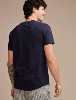 Lucky Brand supima short sleeve crew black iris*MEN Shirts & Tops
