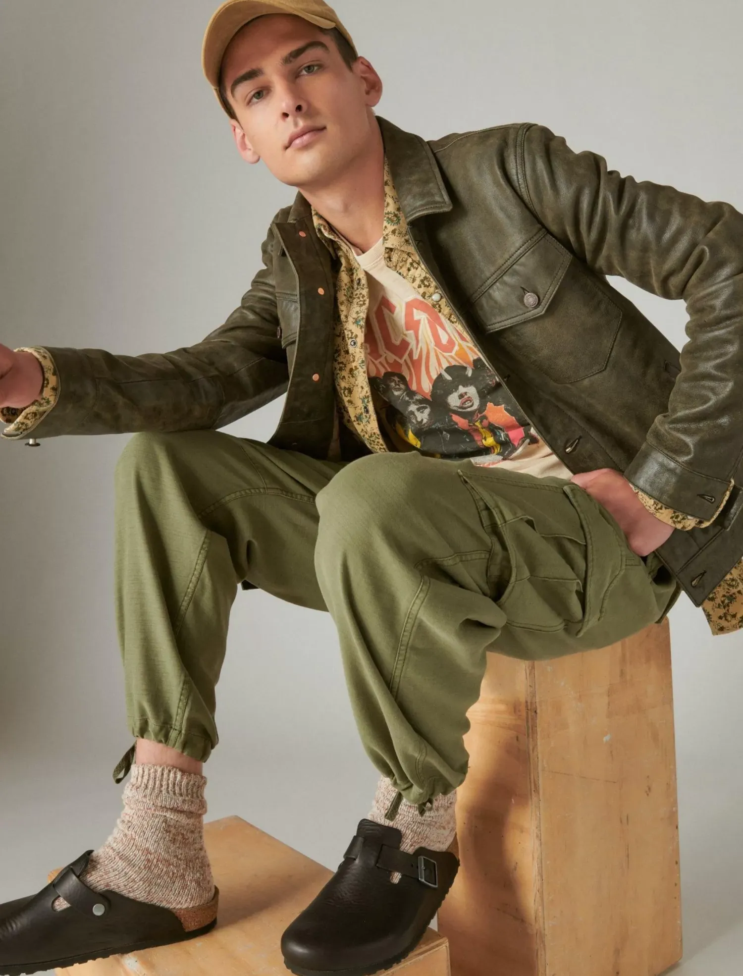 Lucky Brand surplus cargo pant deep lichen green*MEN Pants