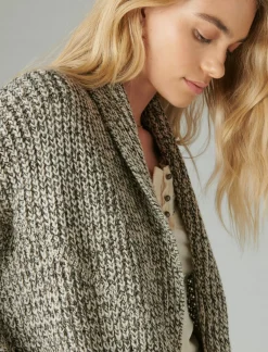 Lucky Brand sweater coatigan black multi*WOMEN Sweaters & Sweatshirts