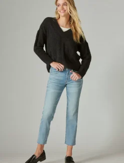 Lucky Brand sweet crop darwin ct*WOMEN|JEANS Jeans|Straight|Crop