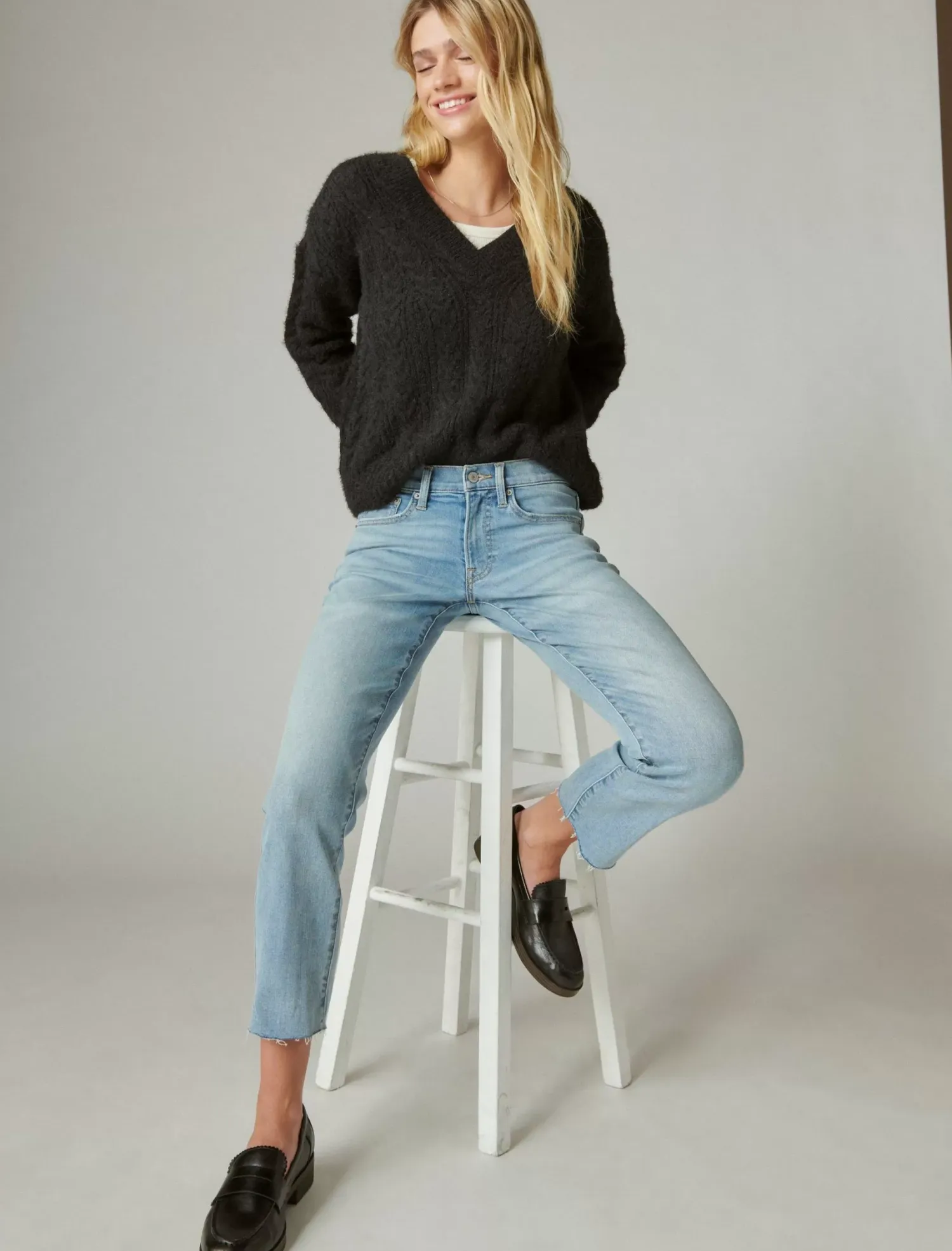 Lucky Brand sweet crop darwin ct*WOMEN|JEANS Jeans|Straight|Crop