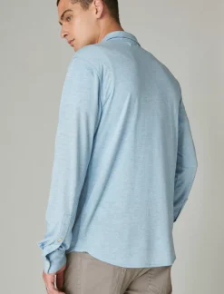 Lucky Brand tencel jersey shirt blue bell*MEN Button-Downs