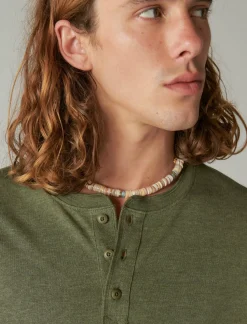 Lucky Brand tencel long sleeve henley 310 olive*MEN Shirts & Tops