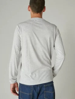 Lucky Brand tencel long sleeve henley heather grey*MEN Shirts & Tops