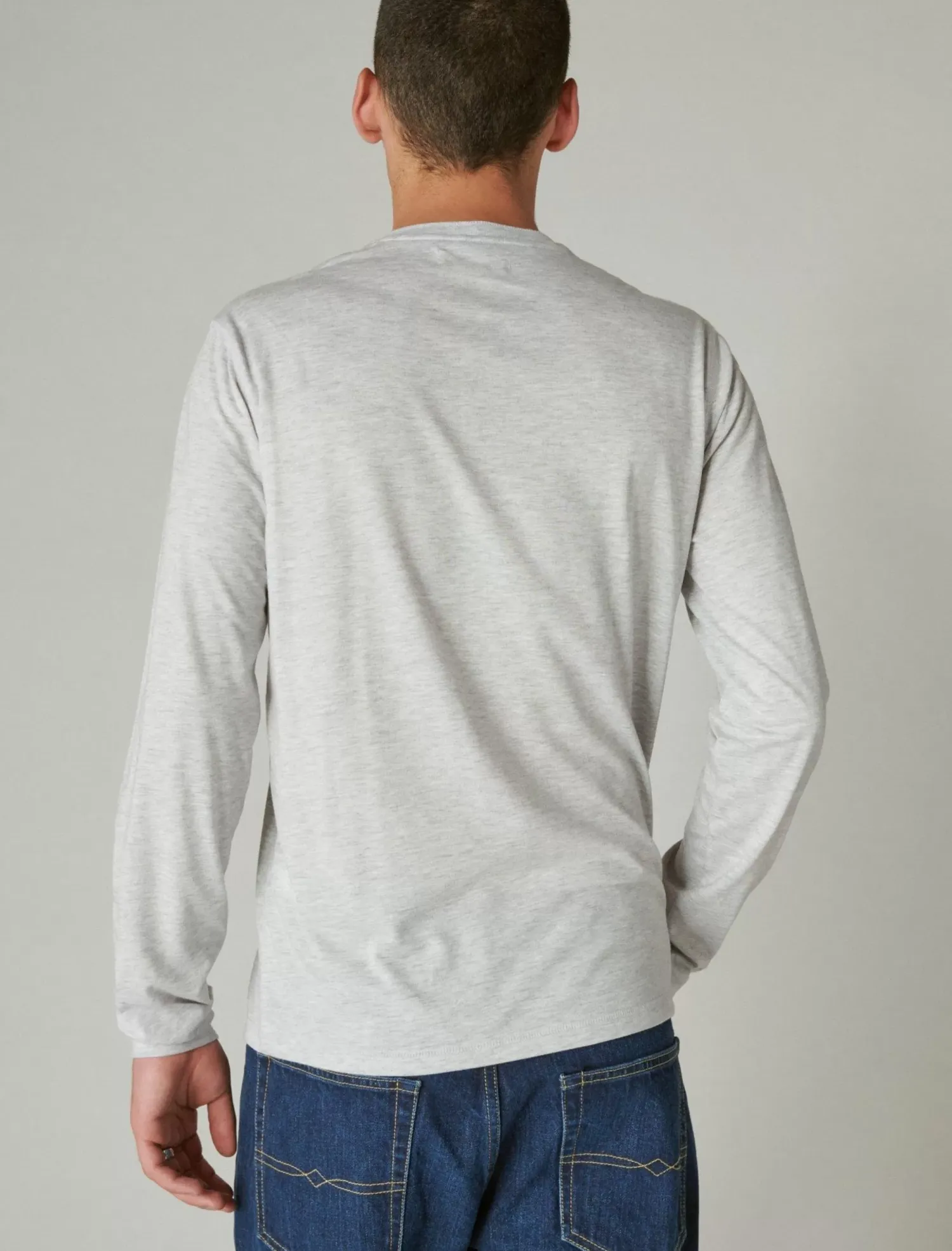 Lucky Brand tencel long sleeve henley heather grey*MEN Shirts & Tops