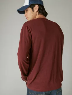 Lucky Brand tencel long sleeve henley port royale*MEN Shirts & Tops