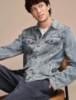 Lucky Brand the denim trucker jacket golden dale*MEN Jackets & Outerwear