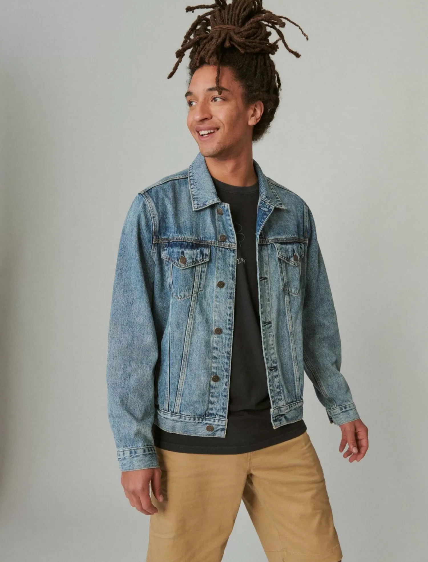 Lucky Brand the denim trucker jacket golden dale*MEN Jackets & Outerwear