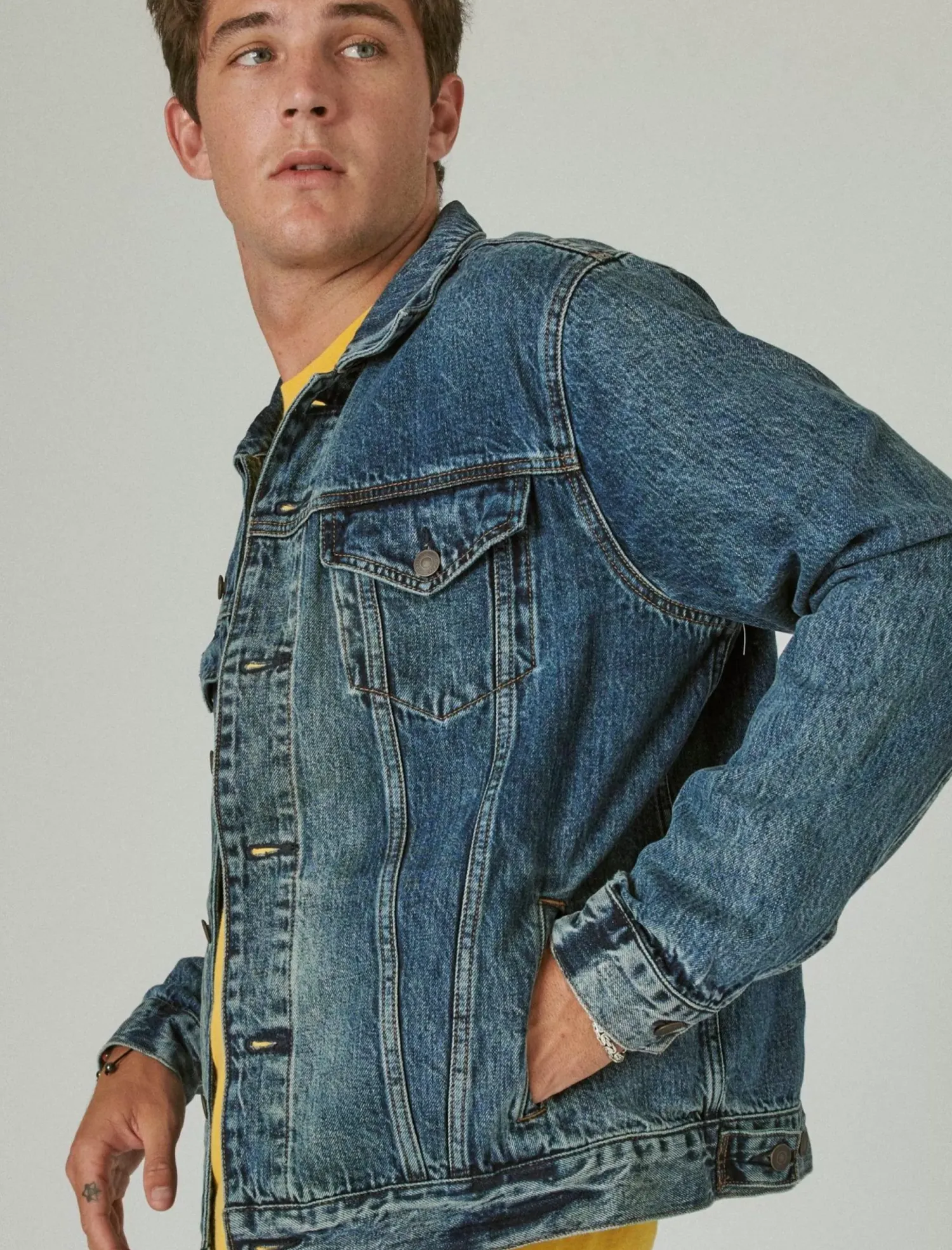 Lucky Brand the trucker jacket yakima ridge*MEN Jackets & Outerwear