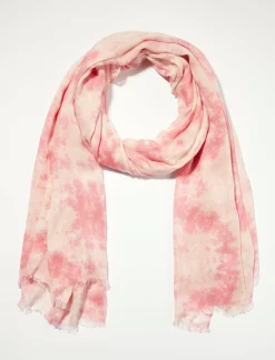 Lucky Brand tie dye scarf medium dark pink*WOMEN Scarves & Bandanas