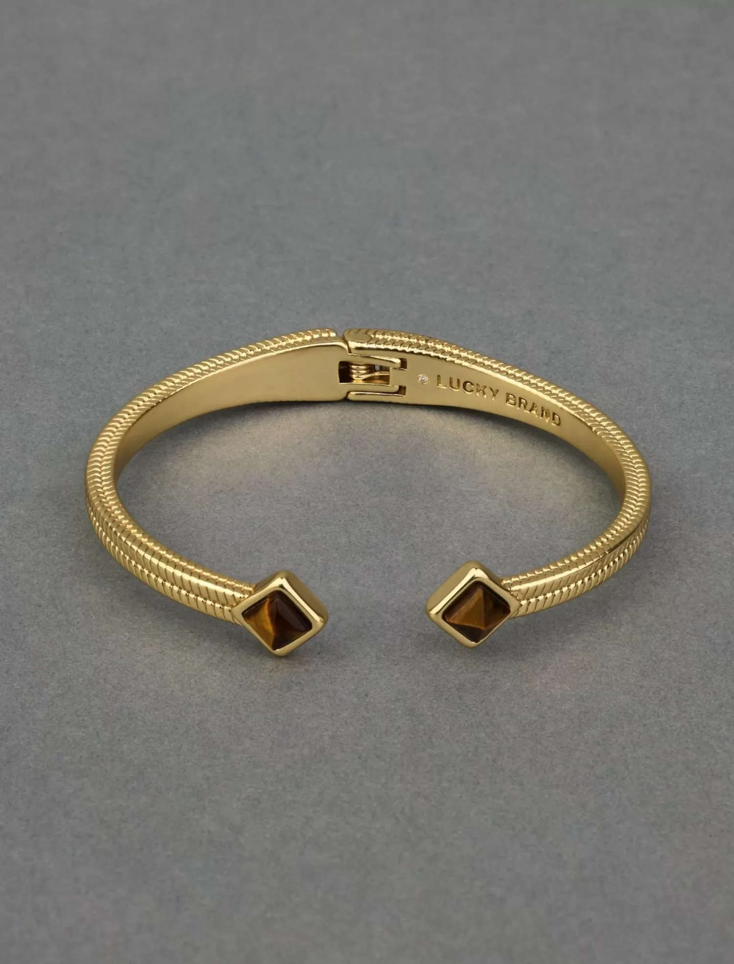 Lucky Brand tiger eye hinge cuff gold*WOMEN Jewelry