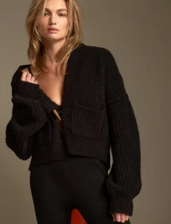 Lucky Brand toggle front cardigan black*WOMEN Sweaters & Sweatshirts