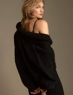 Lucky Brand toggle front cardigan black*WOMEN Sweaters & Sweatshirts