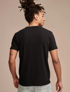 Lucky Brand top gun logo jet black*MEN Graphic Tees