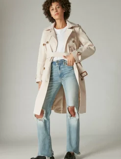 Lucky Brand trench coat sand*WOMEN Jackets & Outerwear