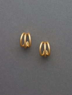 Lucky Brand tri hoop earrings gold*WOMEN Jewelry