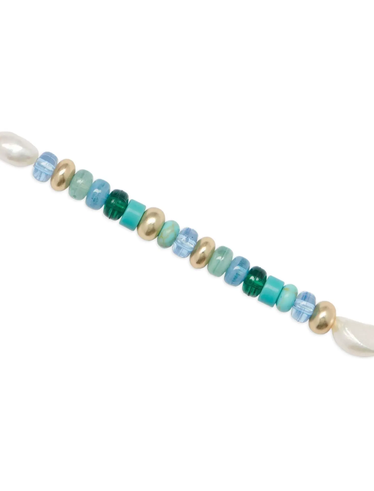 Lucky Brand turquoise and pearl beaded bracelet gold*WOMEN Jewelry