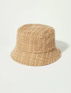 Lucky Brand tweed bucket hat medium beige*WOMEN Hats