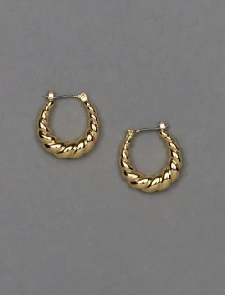 Lucky Brand twist midi hoop gold*WOMEN Jewelry