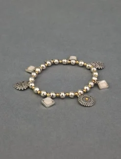 Lucky Brand heart charm bracelet two tone*WOMEN Jewelry