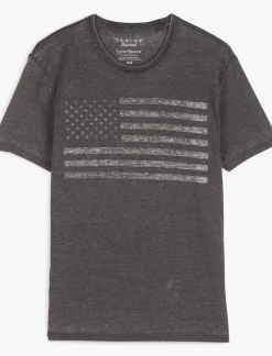 Lucky Brand usa flag tee black mountain*MEN Graphic Tees
