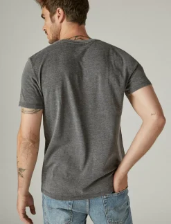 Lucky Brand usa flag tee jet black*MEN Graphic Tees