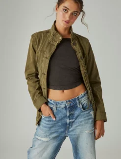 Lucky Brand utility jacket olive night*WOMEN Jackets & Outerwear