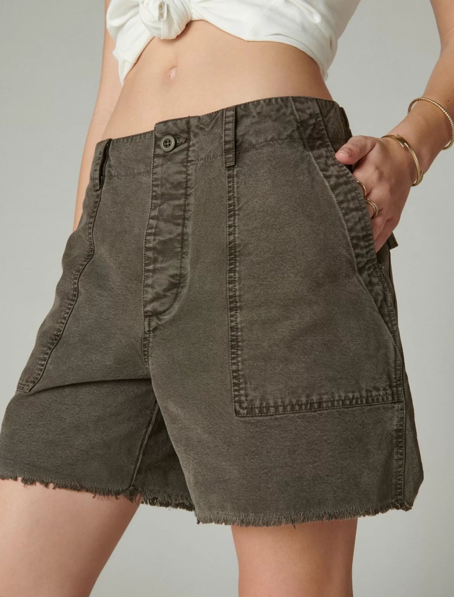 Lucky Brand utility pocket short raven*WOMEN Shorts