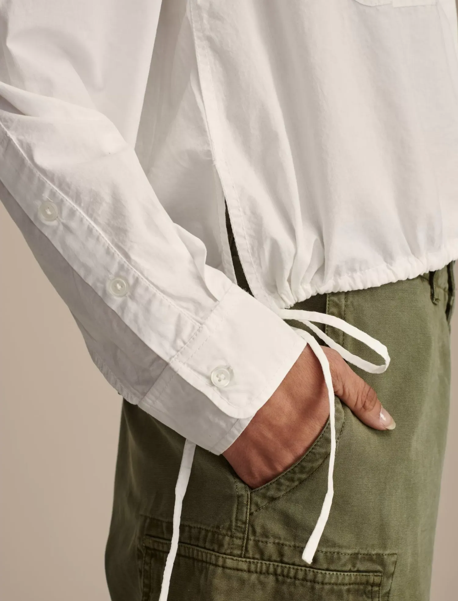 Lucky Brand utility shirt bright white*WOMEN Blouses