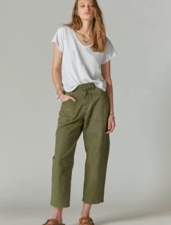 Lucky Brand utility wide leg pant four leaf clover*WOMEN Pants