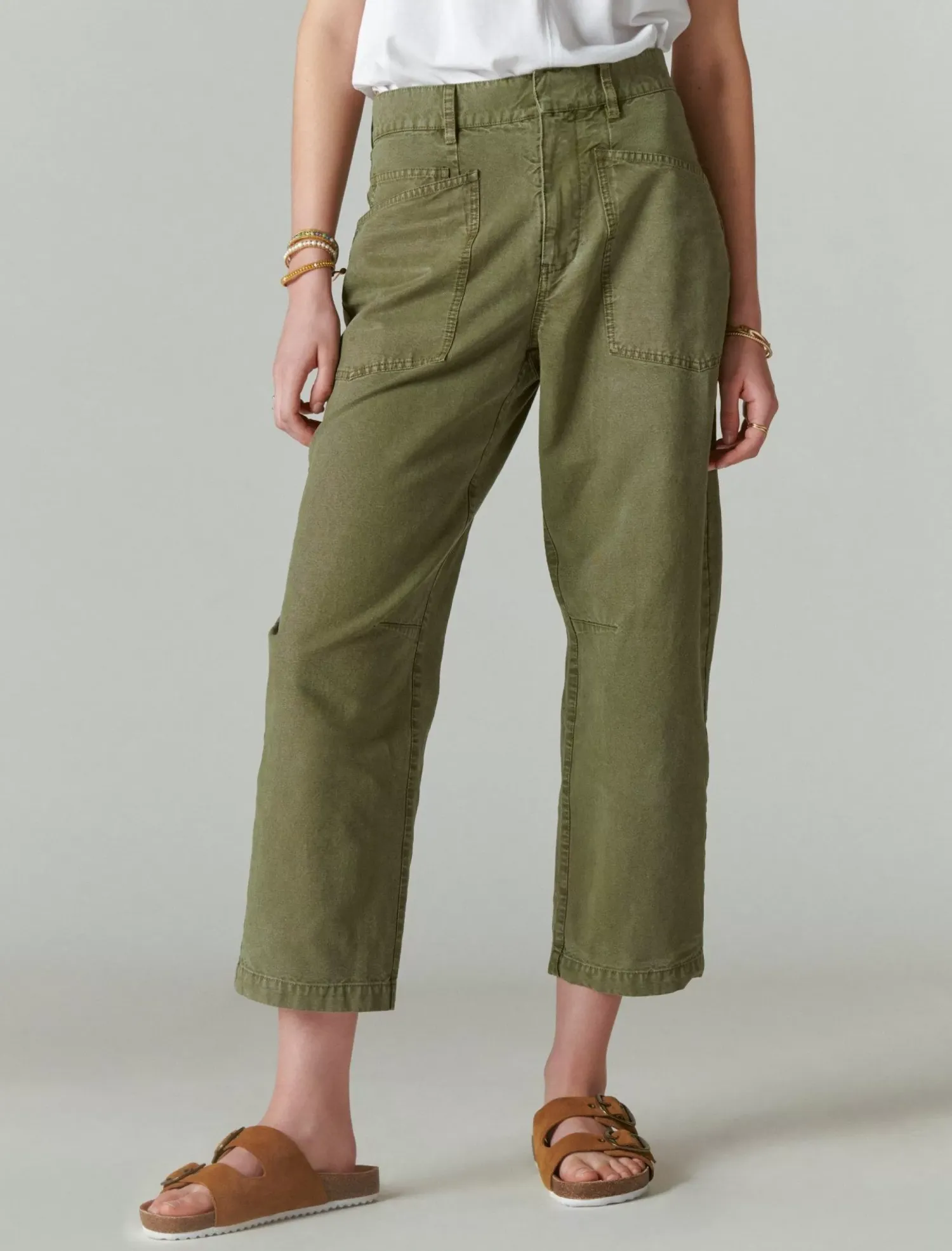 Lucky Brand utility wide leg pant four leaf clover*WOMEN Pants