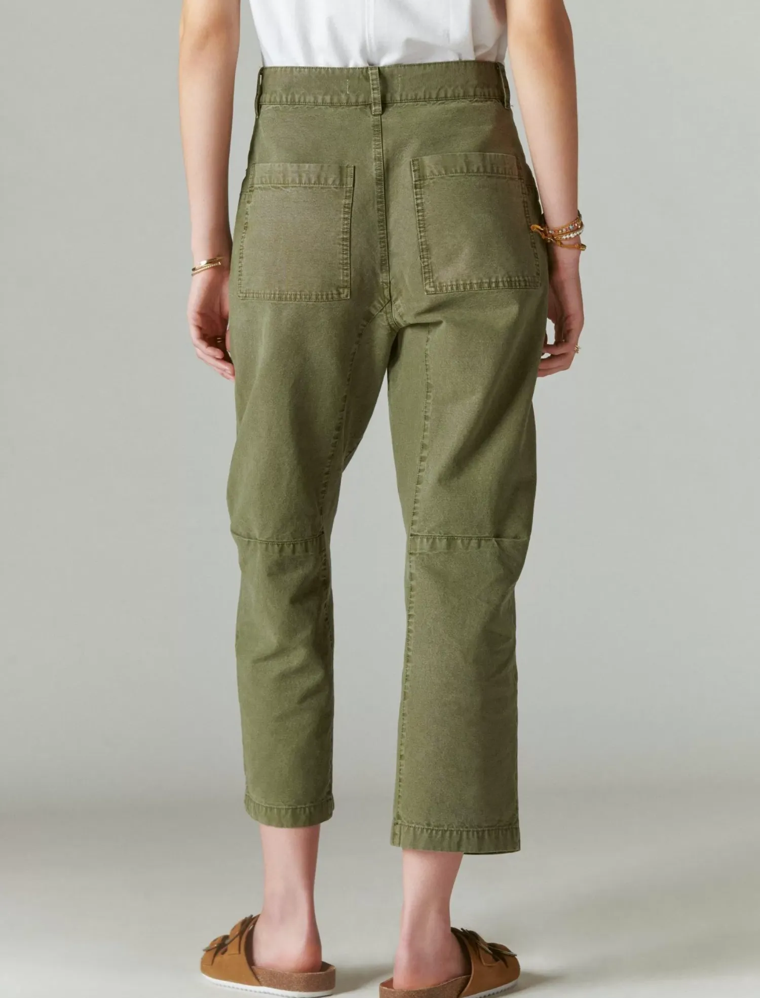 Lucky Brand utility wide leg pant four leaf clover*WOMEN Pants